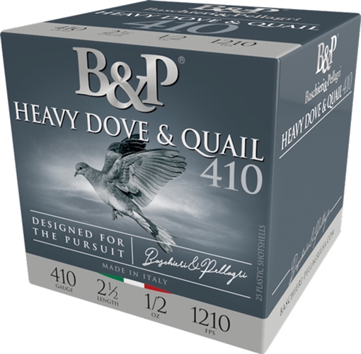 B&P 410 2.5" 1/2OZ #6 1210FPS 250RD CASE LOT 410BD6