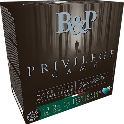 B&p Ammunition Privilege Game 12Gauge 2.75" 1 1/5oz 7.5Shot 25 Per Box/10 Case 12B15PG7