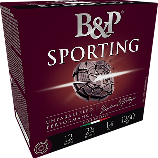 Baschieri & Pellagri B&P Sporting Clay Shotgun Loads 12 ga. 2.75 in. 1 oz. 1200 FPS 8.5 Shot 25 rd. 12B1SC85