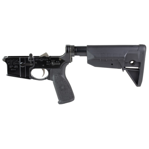 Bravo Company, Complete Lower Receiver, AR-15, Multi Caliber, Anodized Finish, Black, BCM SOPMOD 0 Widebody Stock, 7075 T6 Aluminum, Factory Cosmetic Blem