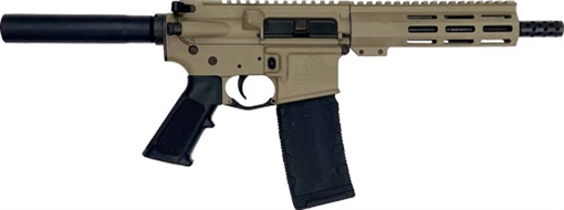Great Lakes AR-15 Pistol .223 Wylde 30rd Magazine 7.5" Nitride Barrel FDE Finish GL15223P FDE