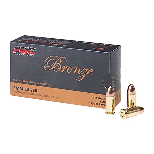Pmc Ammunition 9MM LUGER 115GR FULL METAL JACKET 50/BOX 9A
