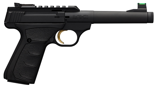 Browning Buck Mark, Plus Camper, Suppressor Ready, Semi-automatic, Metal Frame Pistol, 22LR, 6" Barrel, Threaded 1/2x28, Matte Blued Finish, Wood Grips, 10 Rounds, 1 Magazine 051534490
