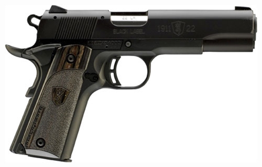 Browning 1911-22 Black Label Full Size Frame 22 LR 10+1, 4.25" Stainless Steel Barrel, Matte Black Serrated Slide & Polymer Frame w/Beavertail 051814490