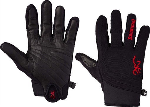 BROWNING ACE SHOOTING GLOVES LARGE BLACK/RED TRIM 3070207103