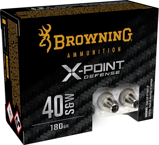 Browning Ammunition 40 S&W 180GR X-POINT 20/BOX B191700402
