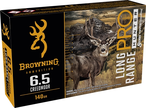 Browning Ammo Long Range Pro 6.5Creedmoor 140gr 20 Per Box/10 Case B192500652