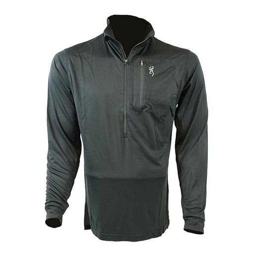 Browning Early Season 3/4 Zip Shirt Black M 3010569902