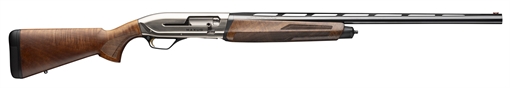 Browning Maxus II Upland Full Size 12 Gauge Semi-Auto 3" 4, 2 3/4" Shells 26" Matte Blued Vent Rib Barrel, Satin Nickel Aluminum Receiver, Grade I Turkish Walnut Wood Stock w/Adj Shim 011779205