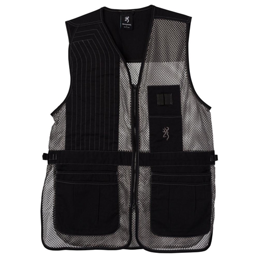 Browning Trapper Creek Mesh Shooting Vest Grey L 3050269903