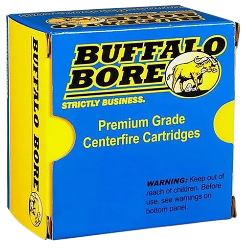 Buffalo Bore Ammunition Heavy Strictly Business 480Ruger 370gr Lead Flat Nose 20 Per Box/12 Case 13B20