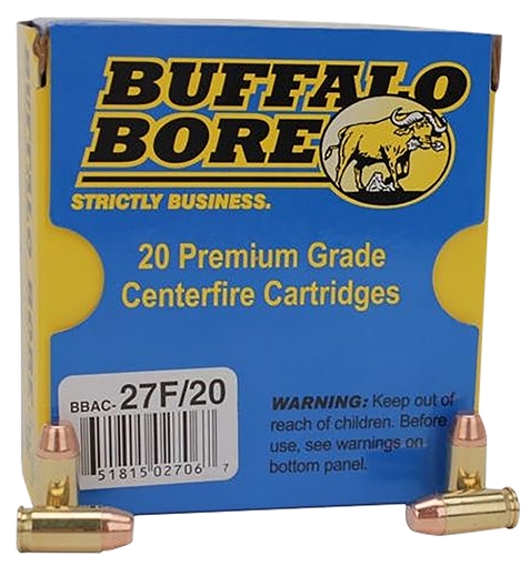 Buffalo Bore Ammunition Standard Pressure Strictly Business 380ACP 95gr Full Metal Jacket Flat Nose 20 Per Box/12 Case 27F20