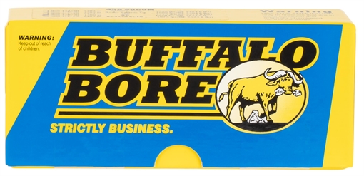 Buffalo Bore Ammunition Hunting & Sniping Strictly Business 458SOCOM 400gr Semi Jacketed Flat Point 20 Per Box/12 Case 47D20
