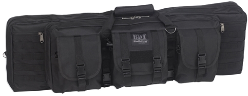 Bulldog BDT Tactical Single 37" Black Nylon, 3 Accessory Pockets, Deluxe Padded Backstraps, Lockable Zippers, Padded Internal Divider BDT4037B