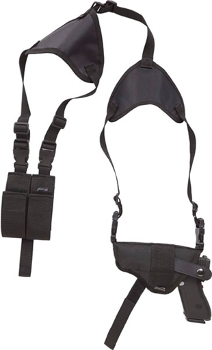 Bulldog Deluxe Shoulder Holster for Revolvers 2" - 2.5" Barrels Black Ambi WSHD 2