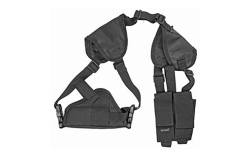 Bulldog Deluxe Shoulder Harness Black Nylon Harness Fits Glock 19 Fits 2-4" Barrel Ambidextrous WSHD7