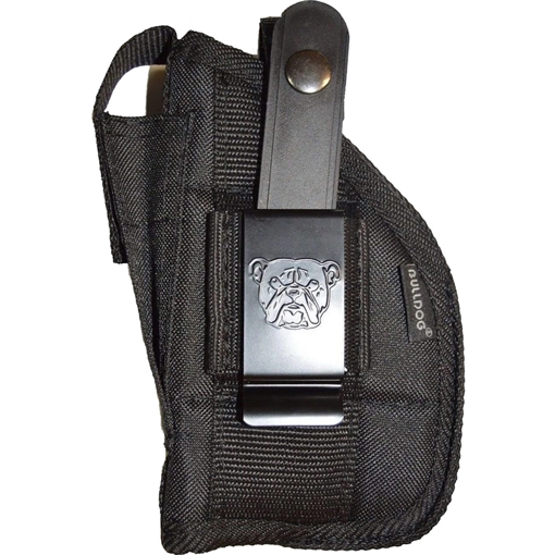 Bulldog Extreme Handgun Holster with Belt Loop and Clip for 1911 Style with Up to 5" Barrel Black Ambi FSN-15 FSN15