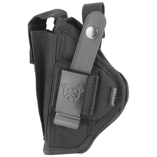 Bulldog Extreme Handgun Holster with Belt Loop and Clip for Compact Autos with 3-4" Barrel and Oversized Mag Black Ambi FSN-33 FSN33
