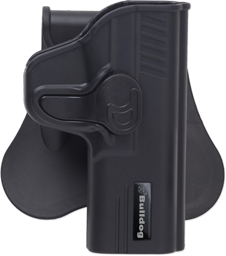 Bulldog Cases Rapid Release Polymer Holster, Fits Glock 19/23 Gen 1-4, Right Hand, Polymer, Black RR-G19 RRG19
