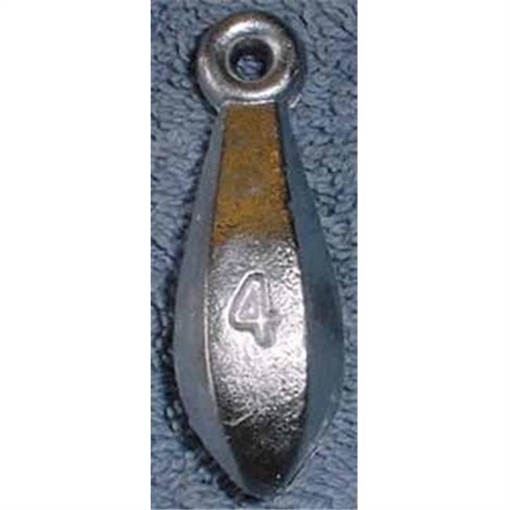 BULLET WEIGHTS BANK SINKER 4 OZ 5# BAG 20BG BL400