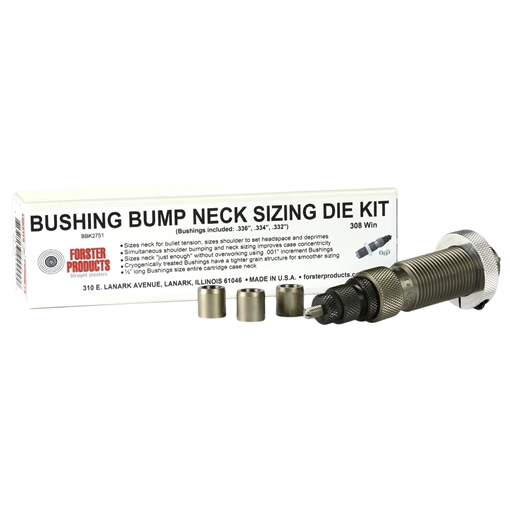 Forster Products, Inc. 300 WINCHESTER MAGNUM BUSHING BUMP NECK DIE KIT BBK2651