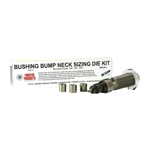 Forster Products, Inc. 22 NOSLER BUSHING BUMP NECK DIE KIT BBK2111