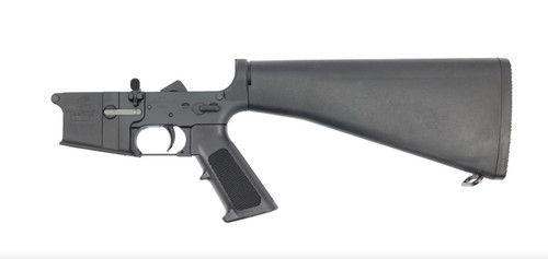 Bushmaster Complete Lower Receiver 223 Remington/5.56x45mm, Black, A2 Grip/Stock, 30rd