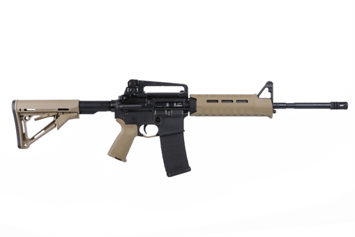 Bushmaster M4 Patrolman's MOE AR15 Rifle - FDE 5.56NATO 16" Barrel Magpul MOE Furniture w/ Detachable Carry Handle A2 Birdcage flash hider 00-10021-FDE