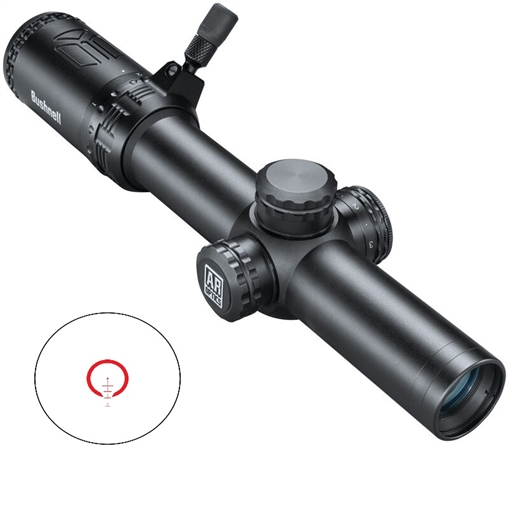 Bushnell AR Black 1-8x24mm 30mm Tube, Illuminated BTR-1 BDC Reticle AR71824I