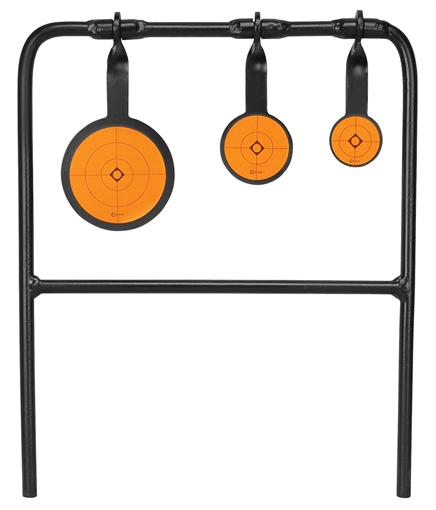 Caldwell Plink n Swing Triple Spin Target Rimfire Pistol/Rifle Steel Black/Orange Impact Enhancement Motion 1.75"/2.5"/3.5" 147072