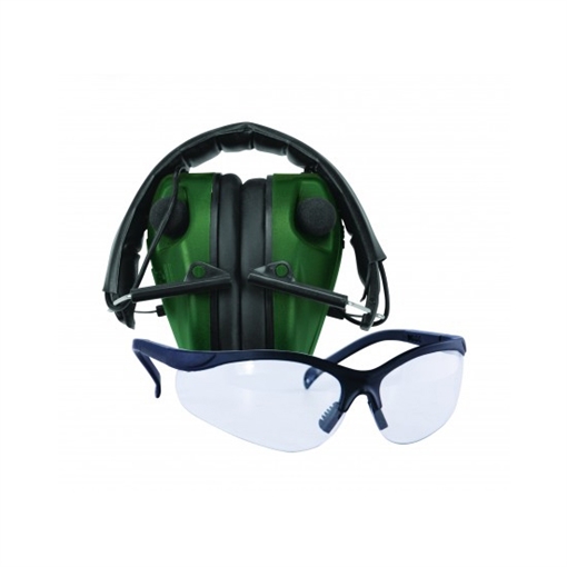 Caldwell E-MAX LoPro Electronic Muffs With Shooting Glasses 487309