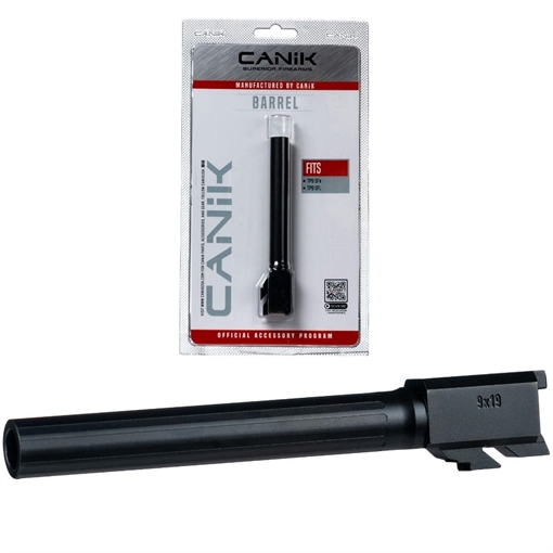 Canik Steel Drop in Barrel for Select Canik Pistols Fluted Full Size Black PACN0028