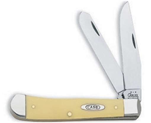 CASE KNIVES TRAPPER 2BLD 4 1/8" YELLOW 80161