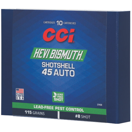 CCI Hevi-Bismuth 45 ACP, Bismuth Shot, 10rd Box