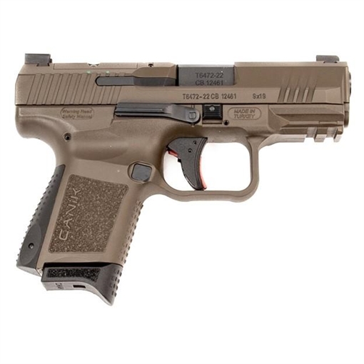 Century Arms Canik TP9 Elite SC 9mm Luger 12rd Magazine 3.5" Barrel Patriot Brown w/Full Kit - BLEMISHED HG5610PB-X BLEM