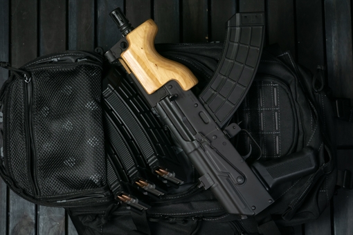 Century Arms MICRO DRACO 7.62X39 BLACK PKG AWS BACKPACK 4 MAGAZINES HG2797BP-N