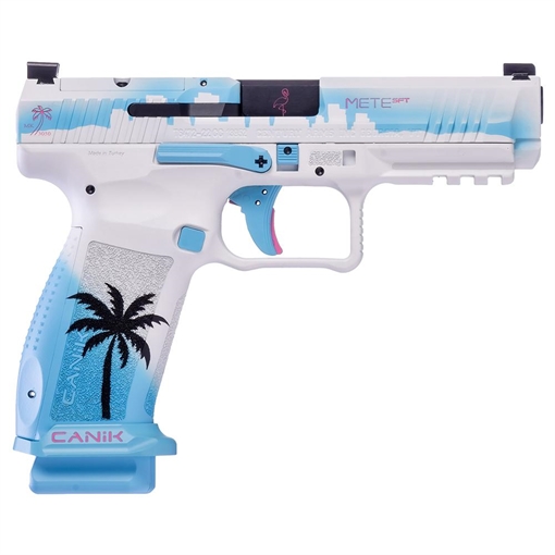 Century Arms Signature Series Canik METE SFT Miami Days White Handgun 9mm Luger 18&20rd Magazines 4.46" Barrel HG7610-N