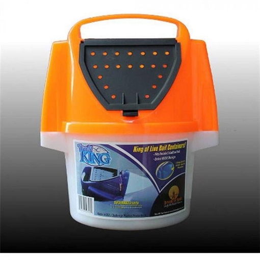 CHALLENGE PLASTICS BAIT LAG 8QT TROLL BKT ORANGE 50354