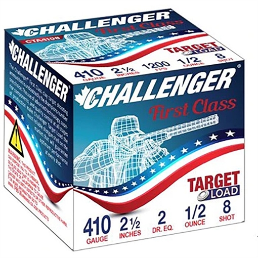 Challenger Ammo CHALLENGER 410 BORE 2-1/2'' 1/2OZ #7.5 250 CASE CTA41075 1EX3600075