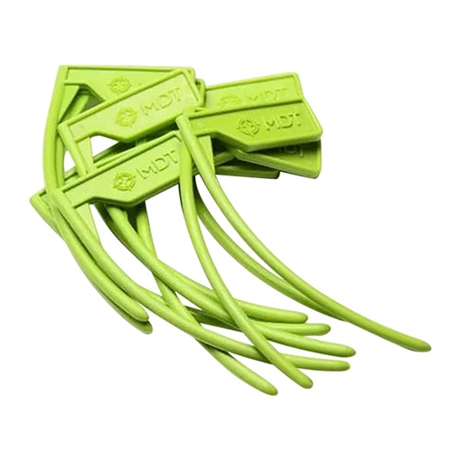 Mdt Sporting Goods Inc Chamber Flag For 22 Cal and Up Black Green 10 Pack 104544GRN