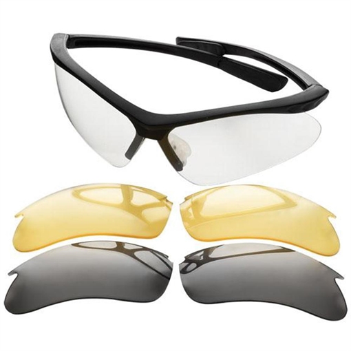 Champion Shooting Glasses Open Frame Black with Interchangeable Lens 40606