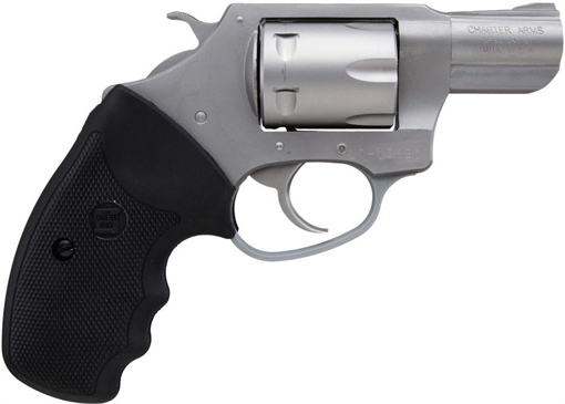 Charter Arms Pathfinder Small 22 WMR, 8 Shot 2" Stainless Steel Barrel & Cylinder, Anodized Aluminum Frame w/Black Finger Grooved Rubber Grip, Exposed Hammer 72324