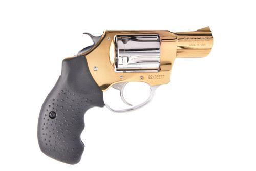 Charter Arms Undercover 38 Special, 2" Barrel, Gold Frame, Black Rubber Grip, 5rd