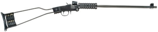 Chiappa Firearms Little Badger Single Shot, 17HMR, 16.5" Threaded Barrel, 1/2x28, Blued Finish, Black, Wire Stock, Picatinny Forend, 1 Round 500.145