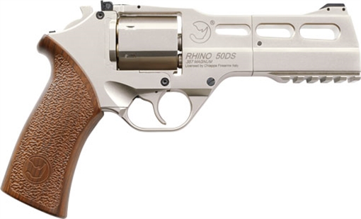 CHIAPPA FIREARMS RHINO .177 BB PISTOL CO2 50DS NICKEL 6RD 440086