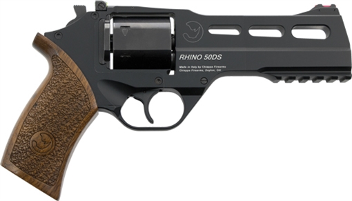 Chiappa Firearms CF340247 Rhino 50SAR *CA Compliant 357 Mag 6 Shot 5" Nickel-Plated Steel Barrel & Cylinder, Nickel-Plated Aluminum Frame & Barrel Shroud, Picatinny Rail, Walnut Grip CF340247 CF340.247