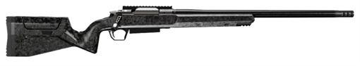 Christensen Arms Modern Carbon Rifle, Bolt Action Rifle, 300 Winchester Magnum, 24" Carbon Fiber Barrel, Side Baffle Muzzle Brake, Nitride Finish, Black, Carbon Fiber Stock, TriggerTech Trigger, 20 MOA Rail, 4 Rounds, 1 Magazine 801-14004-00