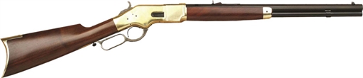 CIMARRON 1866 YELLOWBOY 44SP 20" OCTAGON BRASS/BLUED WALNUT CA217