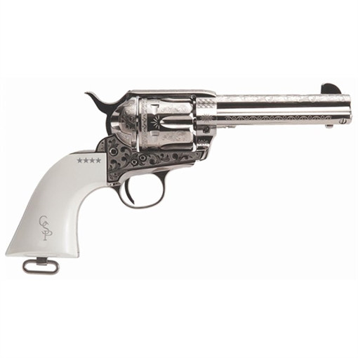 CIMARRON FIREARMS CO PIETTA FRONTIER 45LC 4.75 NICKEL LASER PP410LNPT