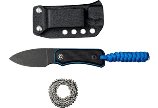 CIVIVI Knives CIVIVI Baby Banter Fixed Blade Knife Black / Blue G10 Handle C23045-1 C230451